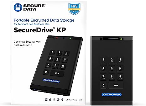 SecureDrive® KP - Keypad Encrypted Portable Storage